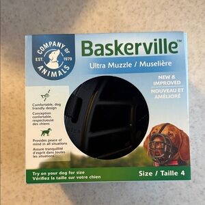 Ultra Muzzle for Dogs - Black~ Size 4